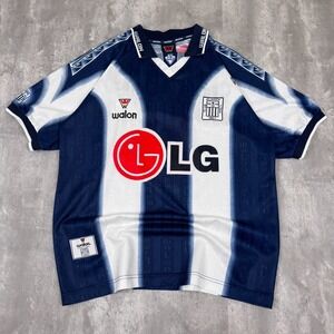 Alianza Lima Club Soccer Jersey Mens Large Blue Home Football Shirt Kit 1999